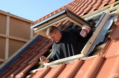 Pose de fenêtres de toit Velux à Guimps
